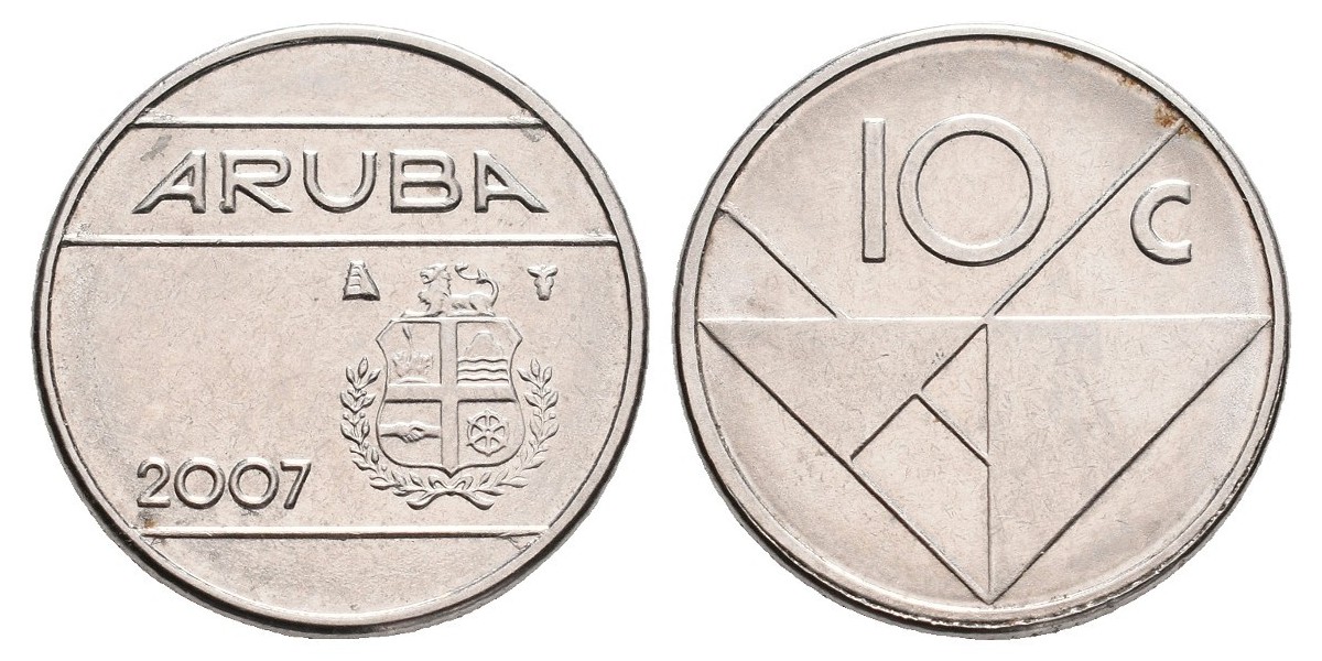 Aruba. 10 cents. 2007