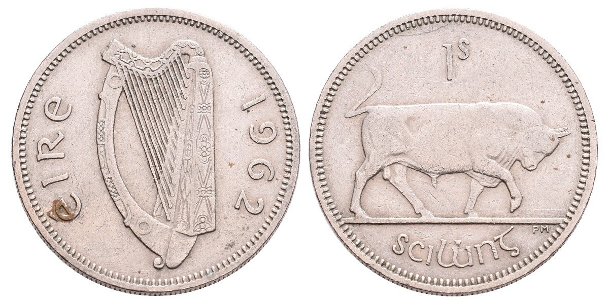Irlanda. 1 shilling. 1962