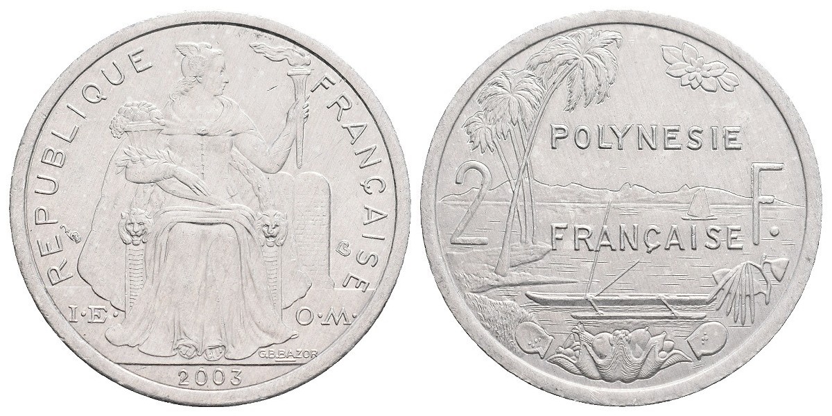 Polinesia. 2 francs. 2003