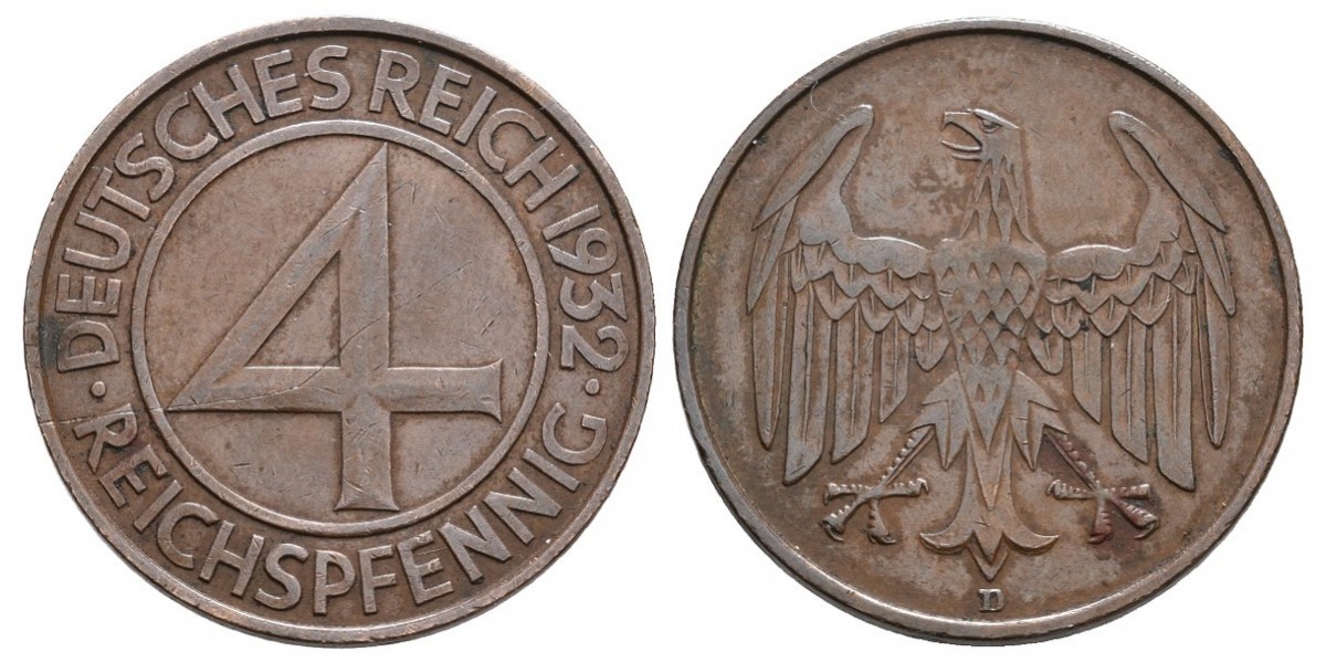 Alemania. 4 reichs pfennig....