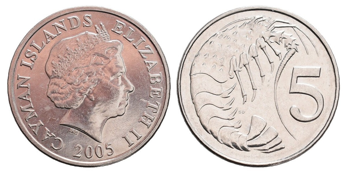 Islas Cayman. 5 cents. 2005