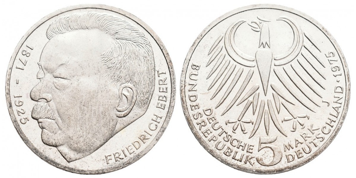 Alemania. 5 mark. 1975 J