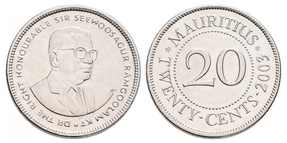 Mauricio. 20 cents. 2003