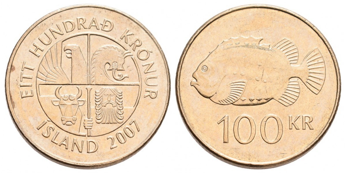 Islandia. 100 kronu. 2007