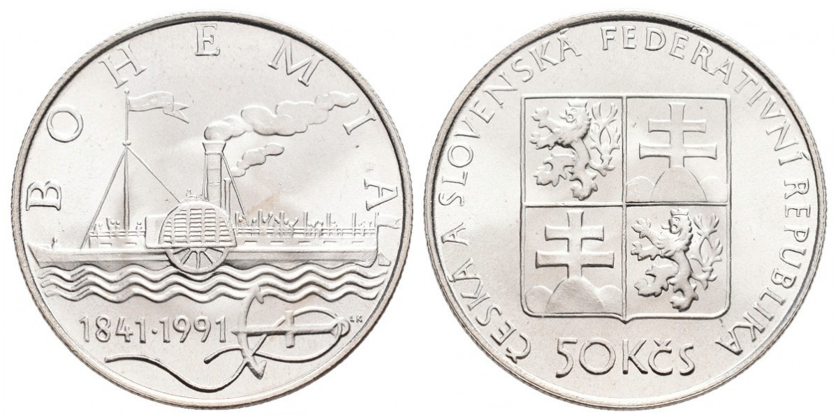 Checoslovaquia. 50 korun. 1991