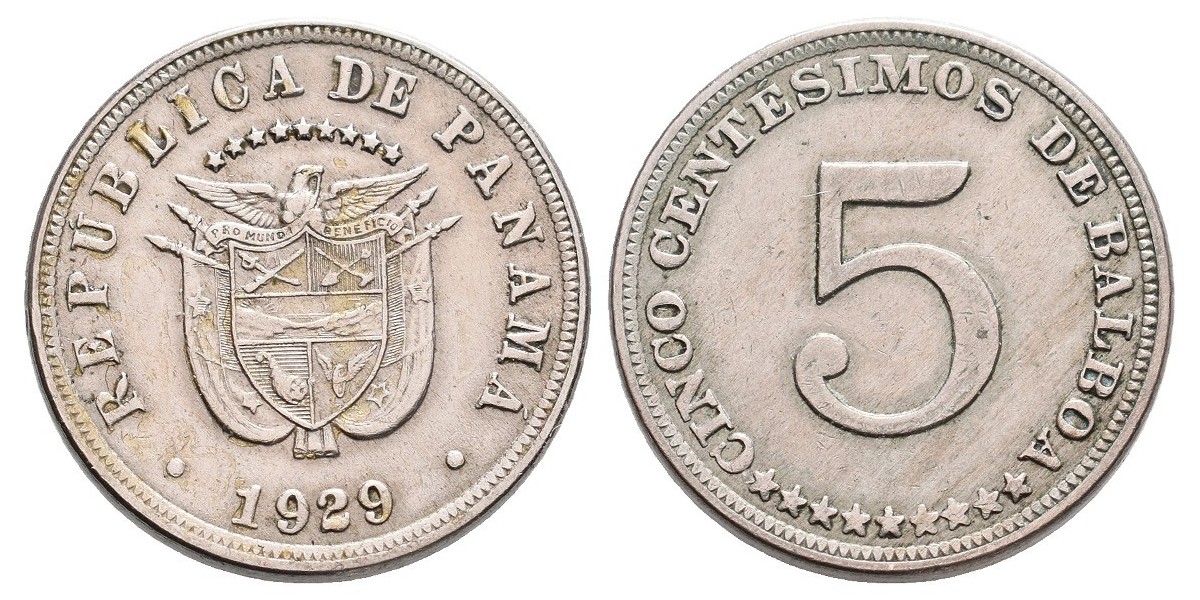 Panamá. 5 centesimos. 1929