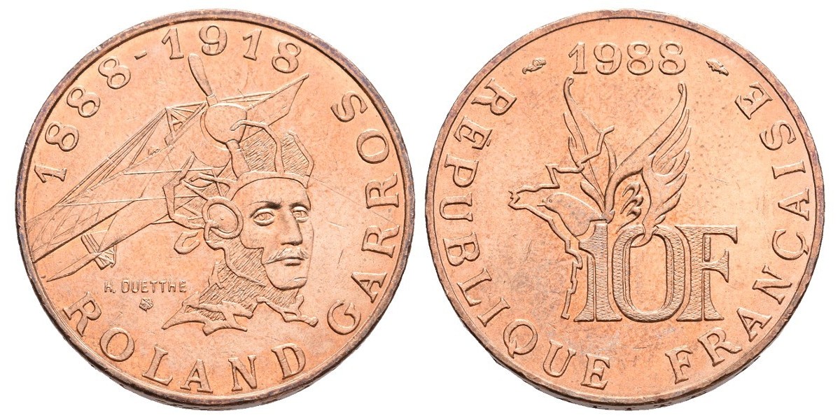Francia. 10 francs. 1988