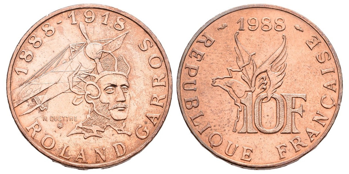 Francia. 10 francs. 1988