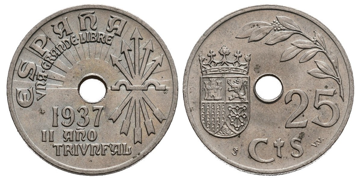 España. 25 céntimos. 1937