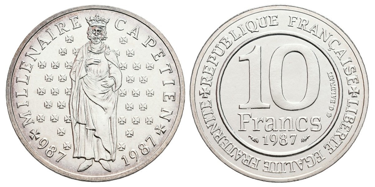Francia. 10 francs. 1987....