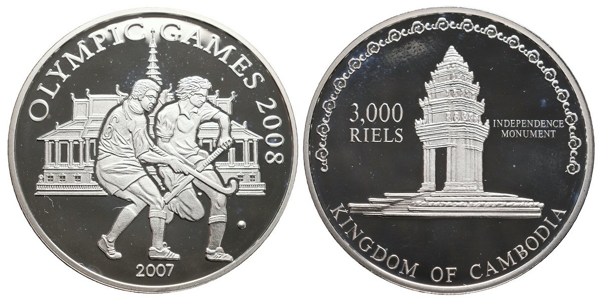 Camboya. 3000 riels. 2007