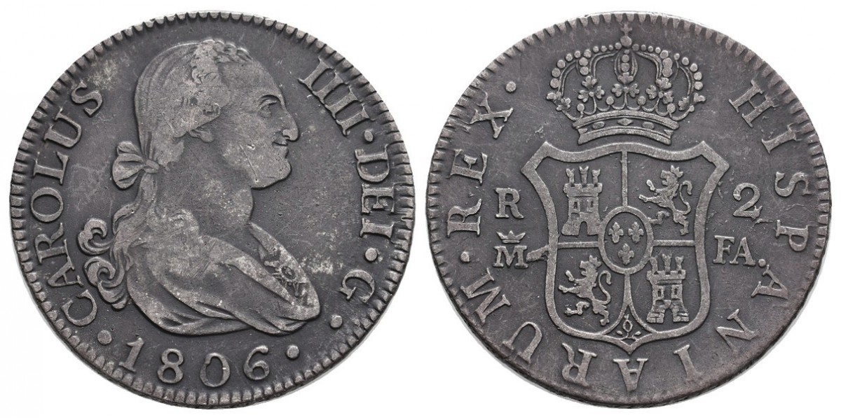 Carlos IV. 2 reales. 1806