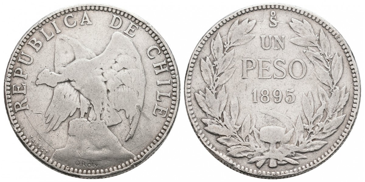 Chile. 1 peso. 1895