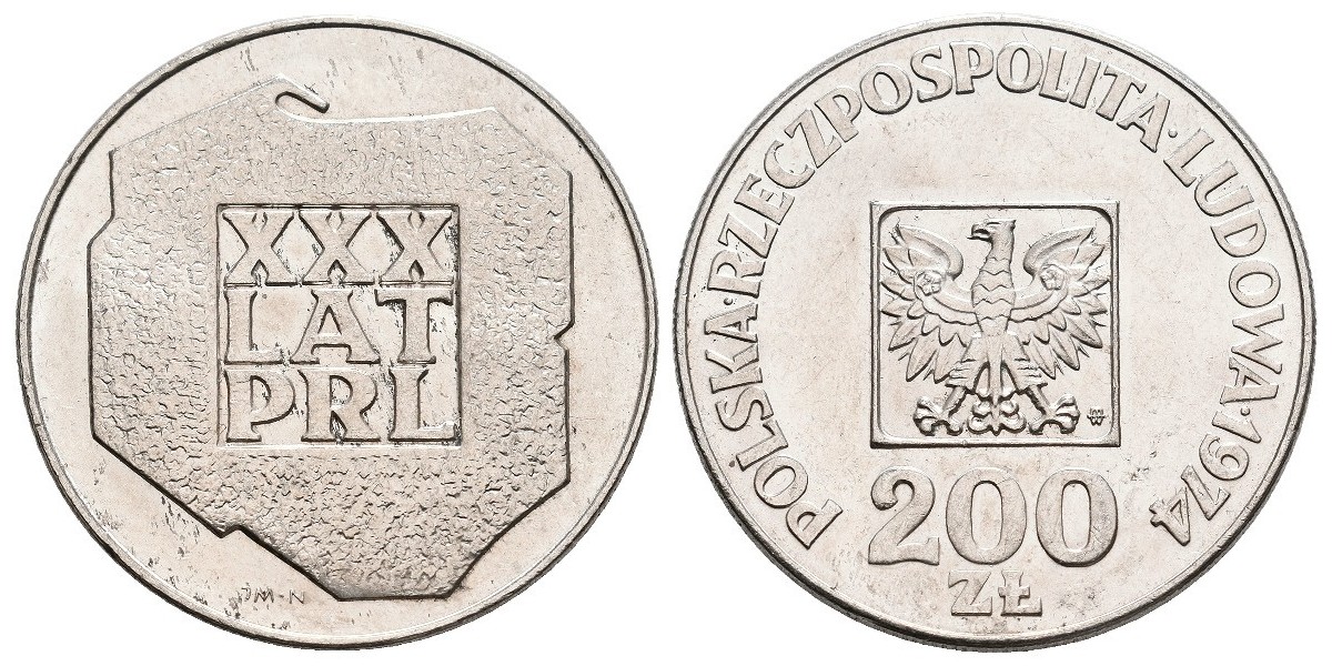 Polonia. 200 zlotych. 1974