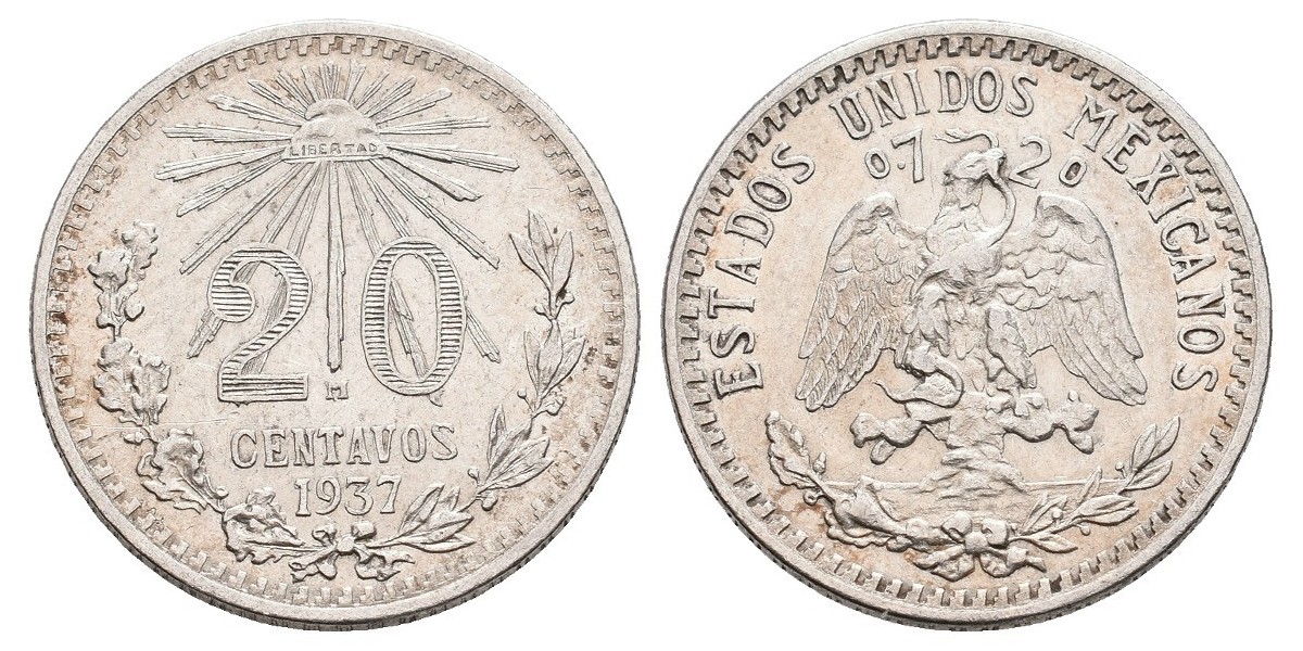 Méjico. 20 centavos. 1937