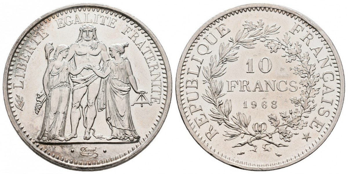 Francia. 10 francs. 1969