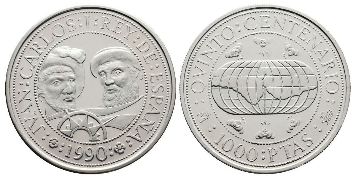Juan Carlos I. 1000 pesetas. 1990