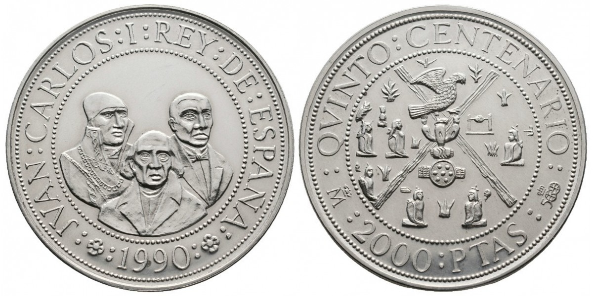 Juan Carlos I. 2000 pesetas. 1990