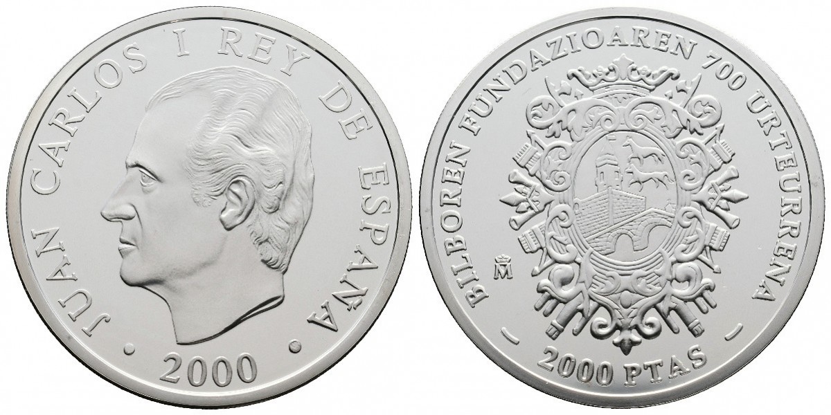 Juan Carlos I. 2000 pesetas. 2000