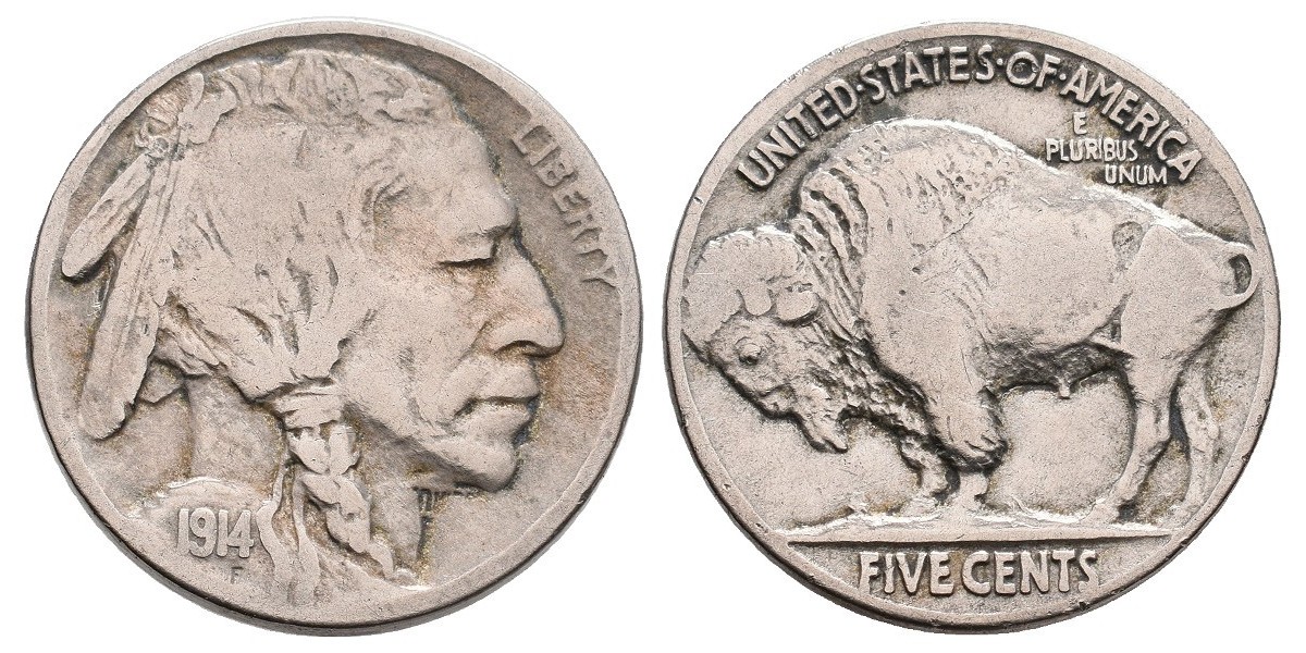 Estados Unidos. 5 cents. 1914