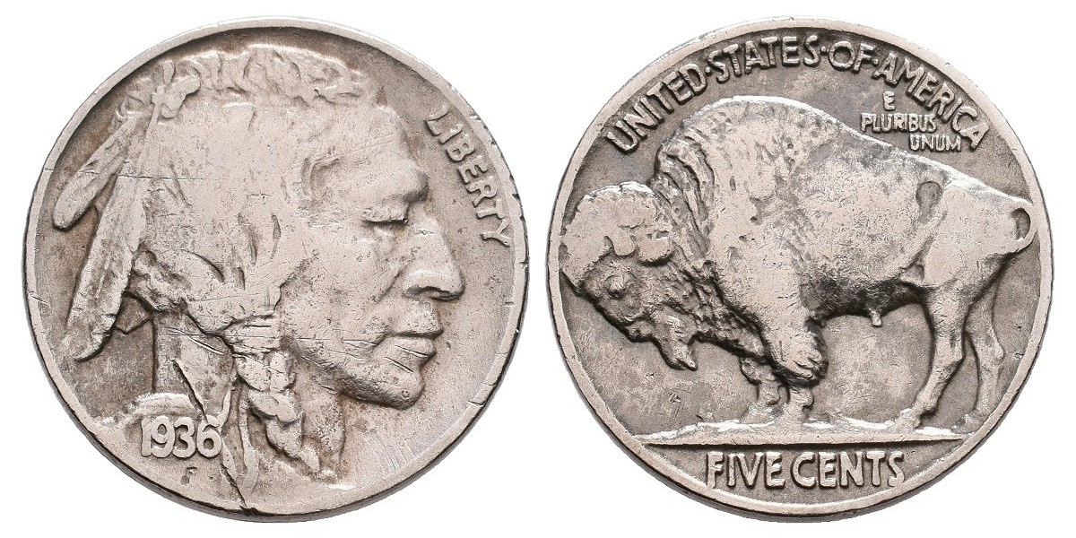 Estados Unidos. 5 cents. 1936