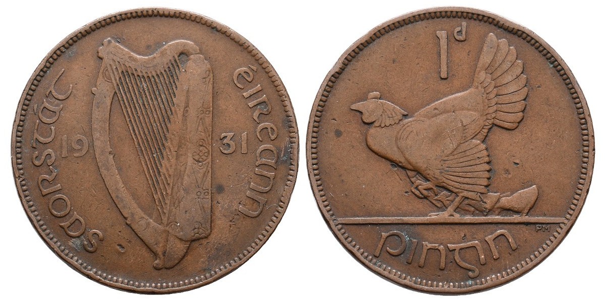 Irlanda. 1 penny. 1931
