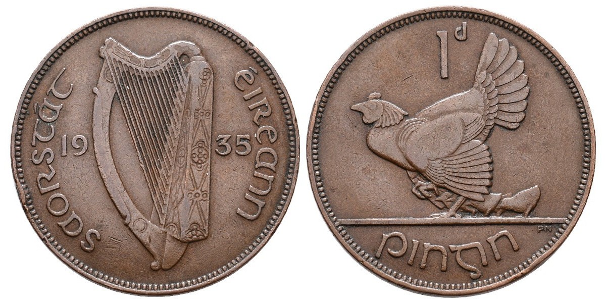 Irlanda. 1 penny. 1935