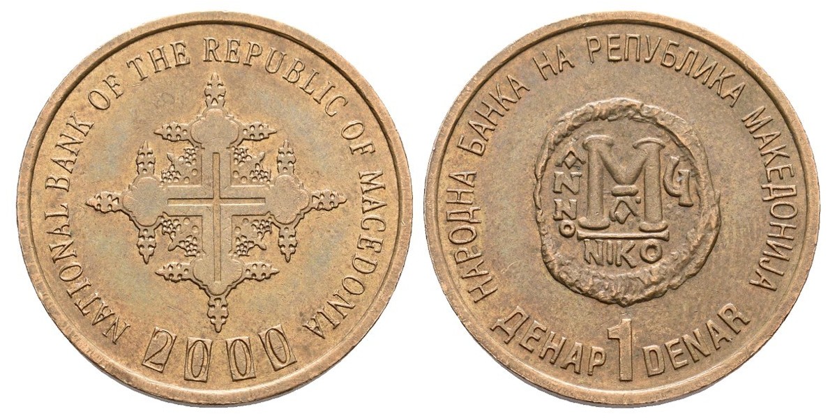 Macedonia. 1 denar. 2000