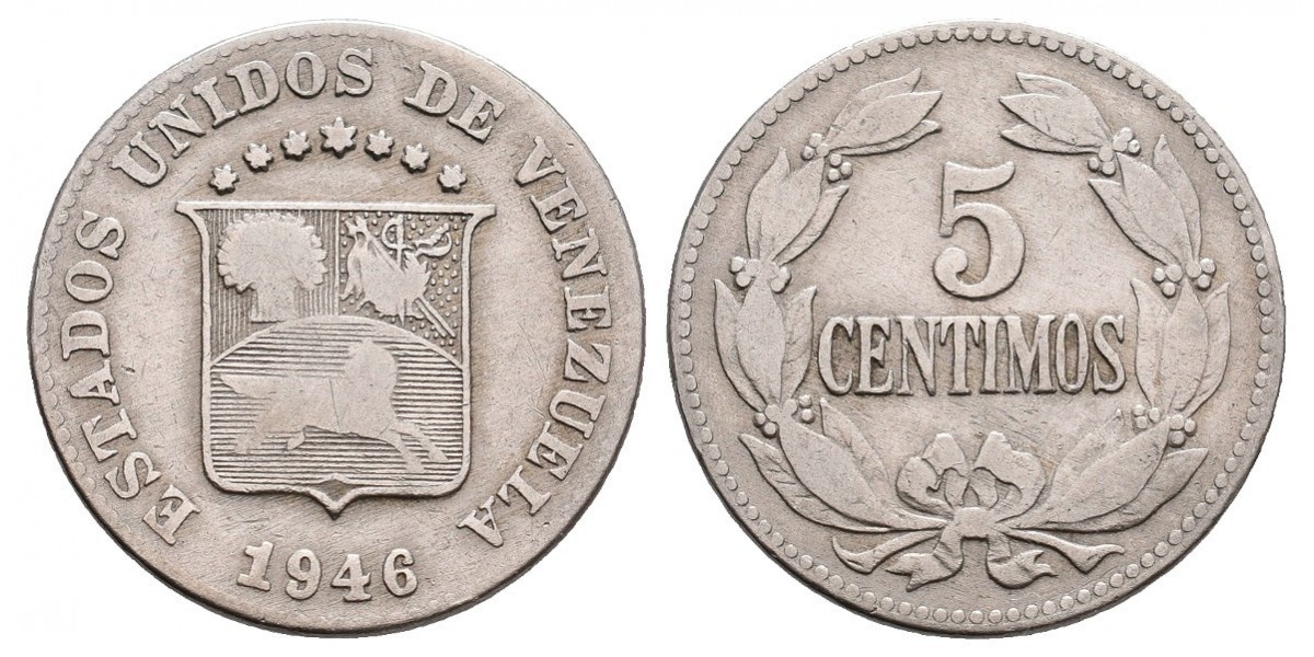 Venezuela. 5 centavos. 1946