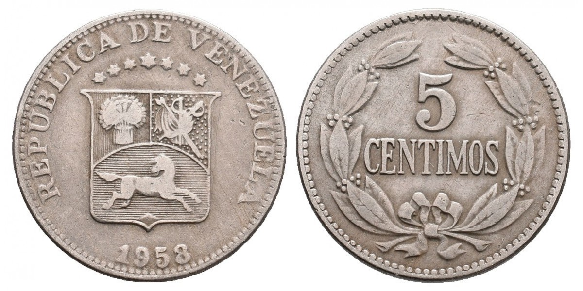 Venezuela. 5 centavos. 1958