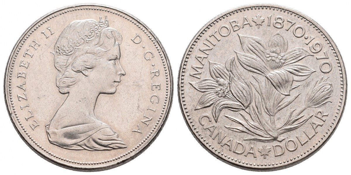 Canadá. 1 dollar. 1970