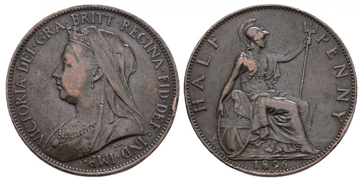 Gran Bretaña. 1/2 penny. 1896