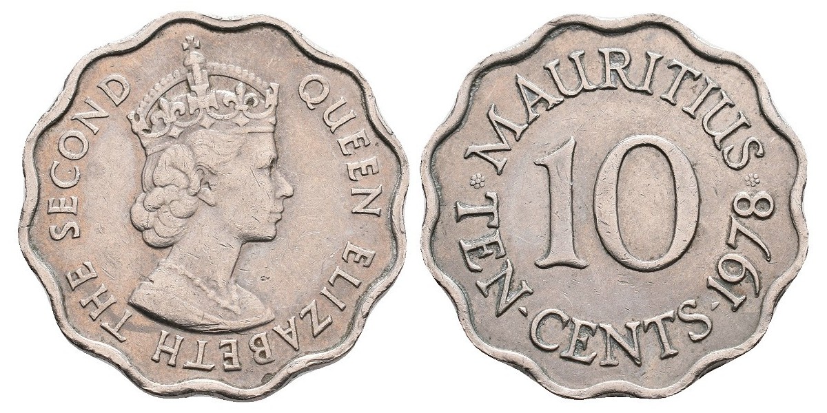 Mauritius. 10 cents. 1978