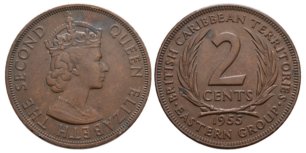 British Caribean Territories. 2 cents. 1955