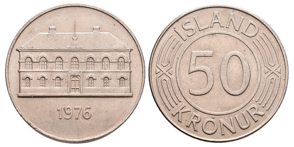 Islandia. 50 kronur. 1976