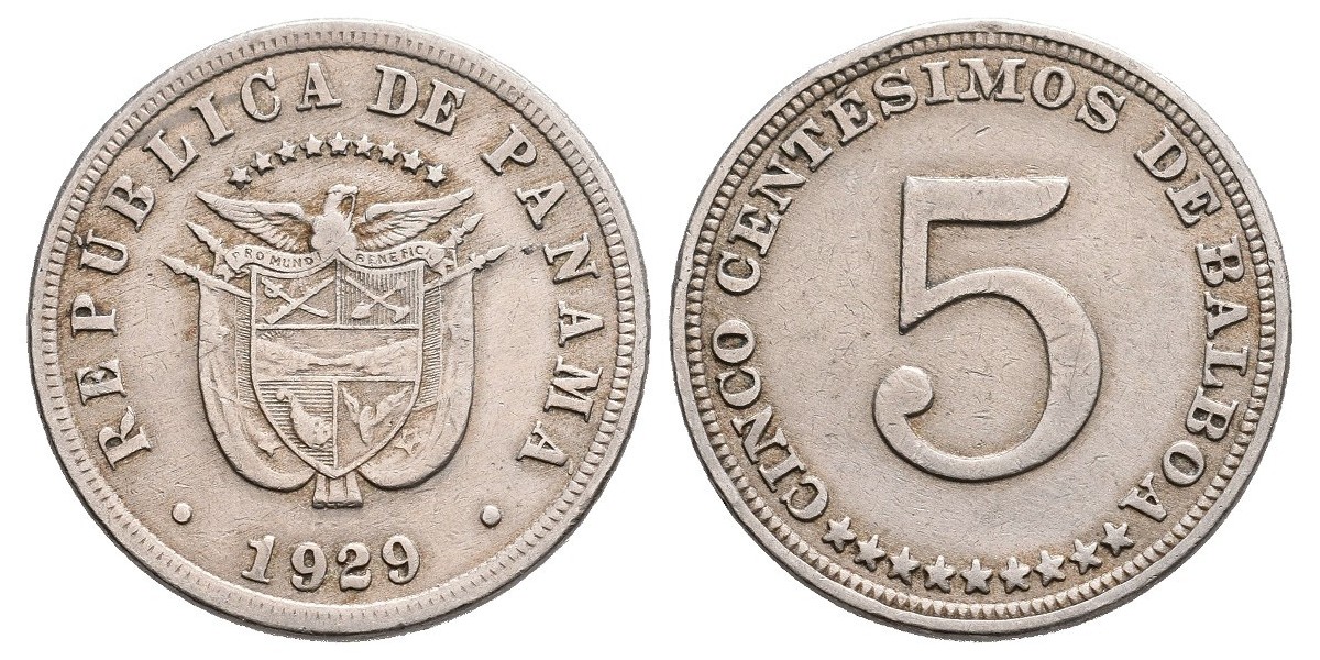 Panamá. 5 centesimos. 1929