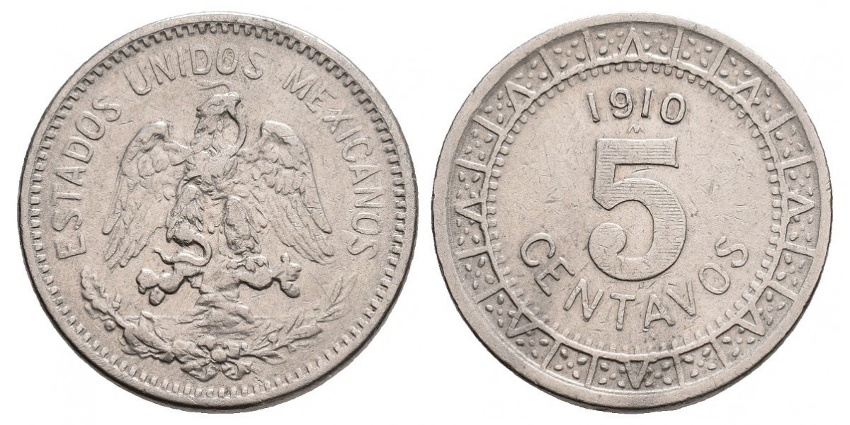 Méjico. 5 centavos. 1910