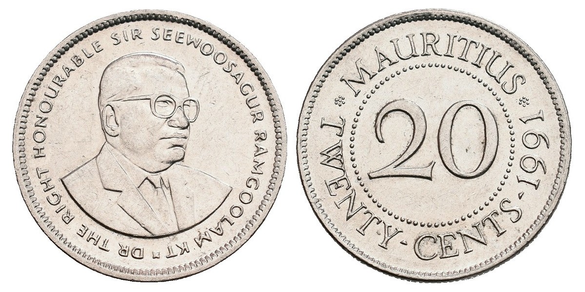 Mauricio. 20 cents. 1991