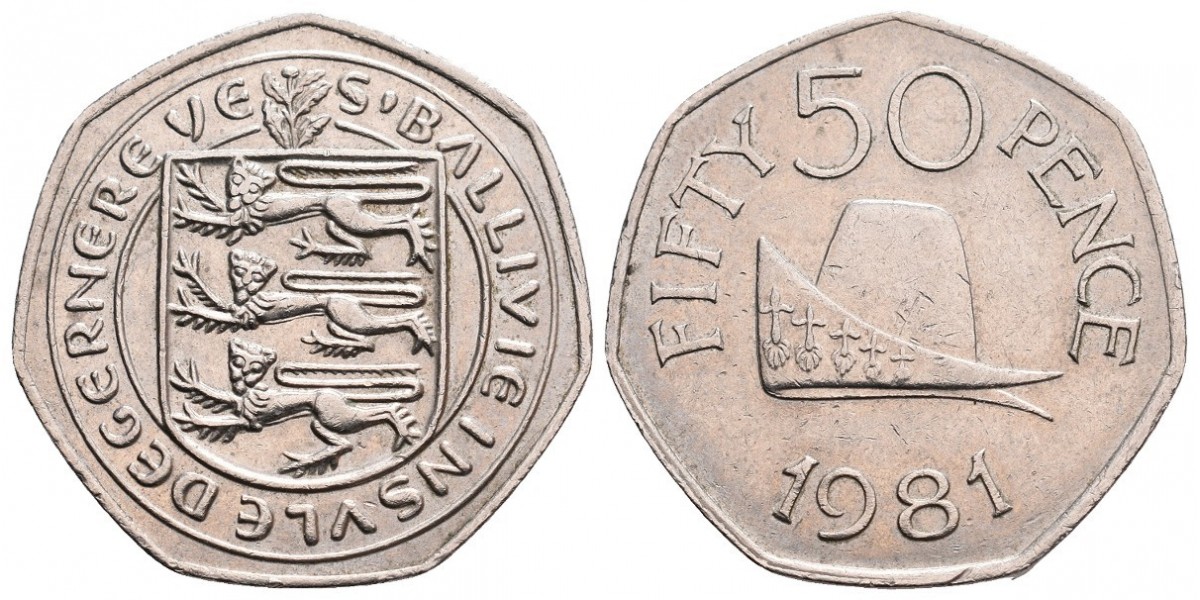 Jersey. 50 pence. 1981
