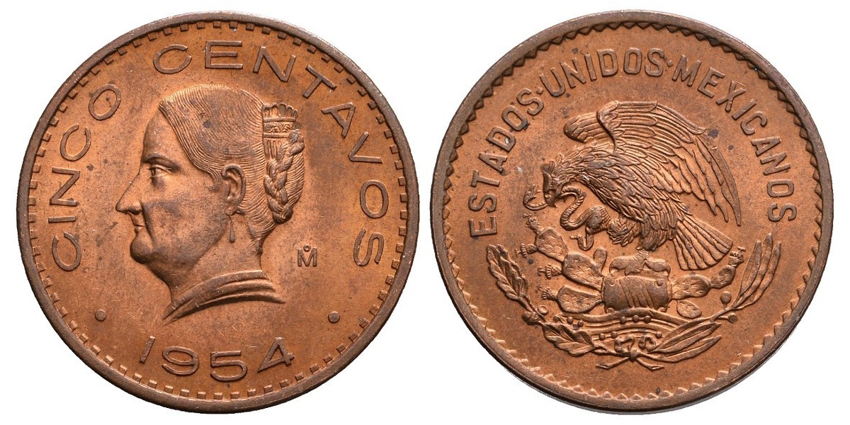 Méjico. 5 centavos. 1954