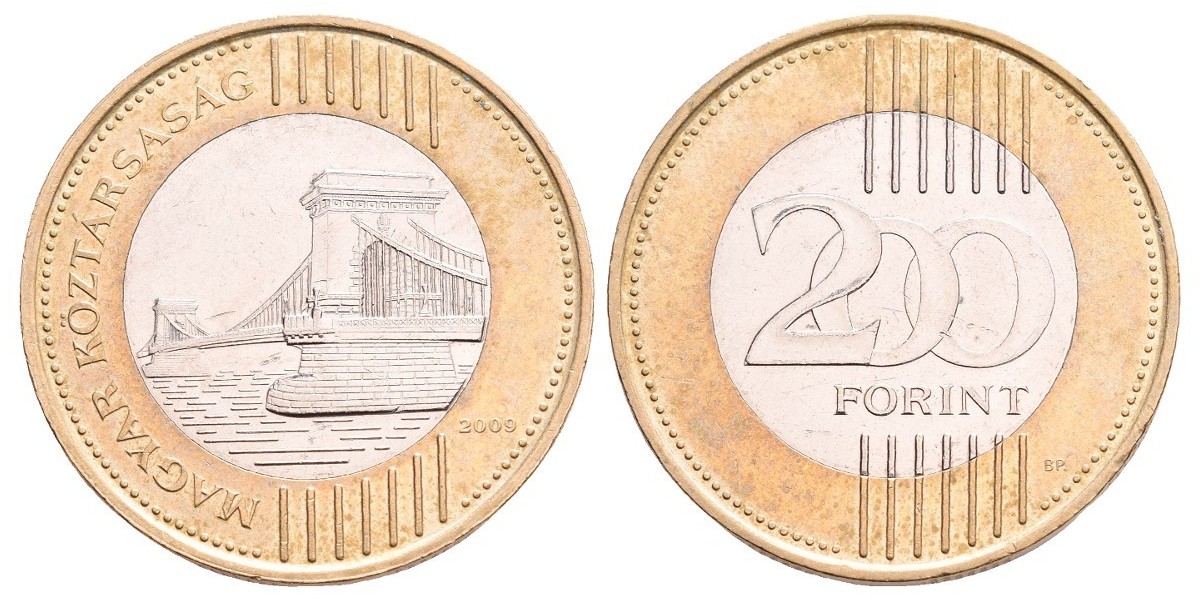 Hungría. 200 forint. 2009