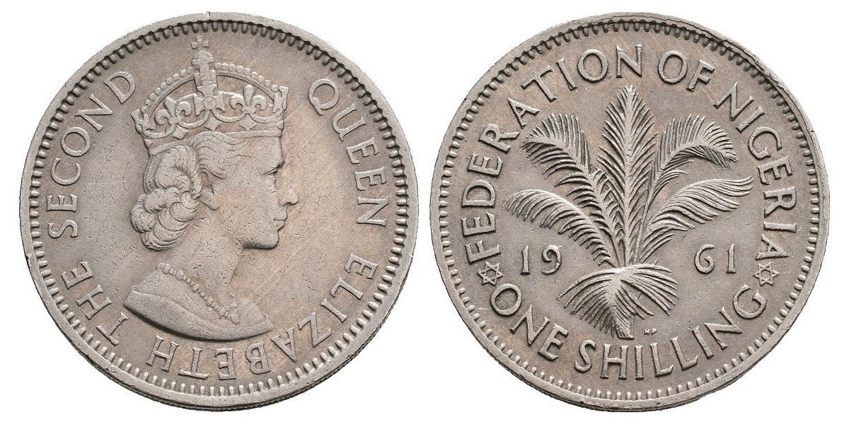 Nigeria. 1 shillings. 1961