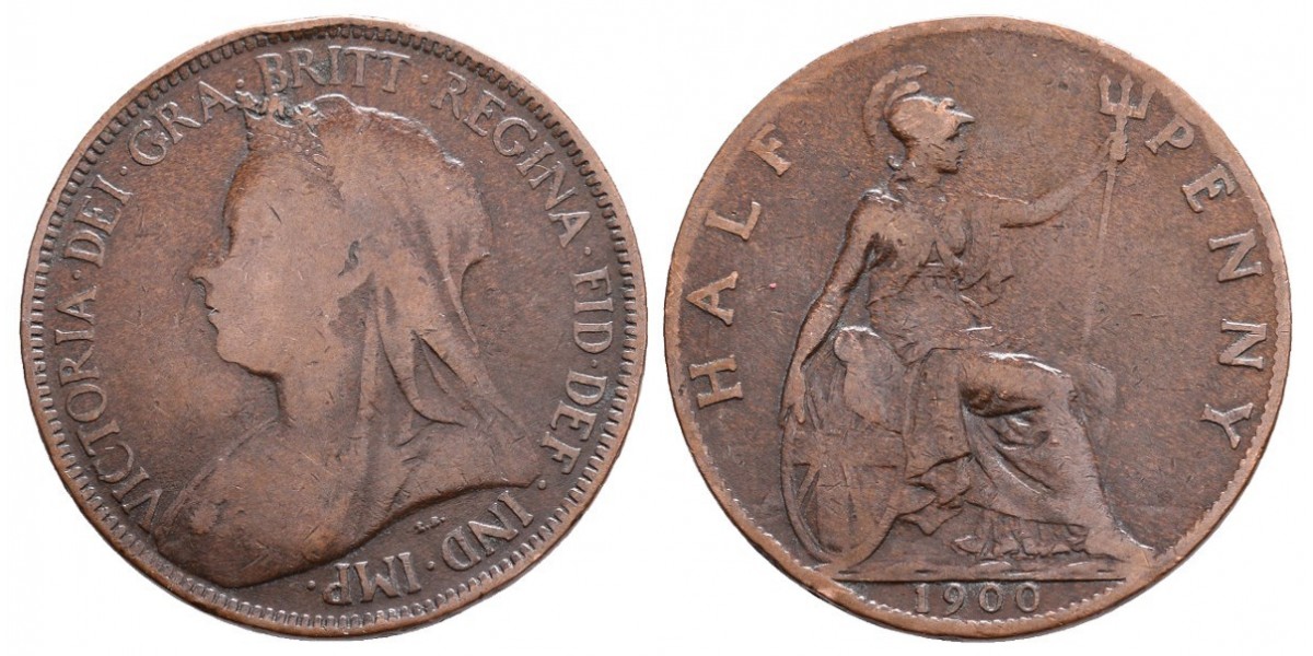 Gran Bretaña. 1/2 penny. 1900