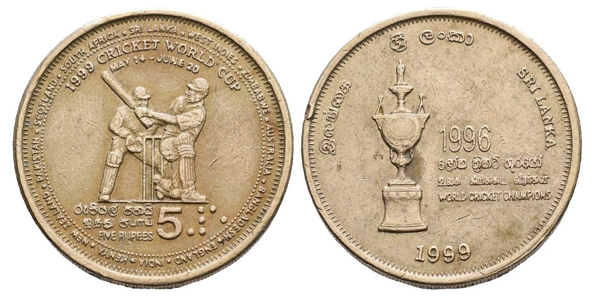 Sri Lanka. 5 rupees. 1999