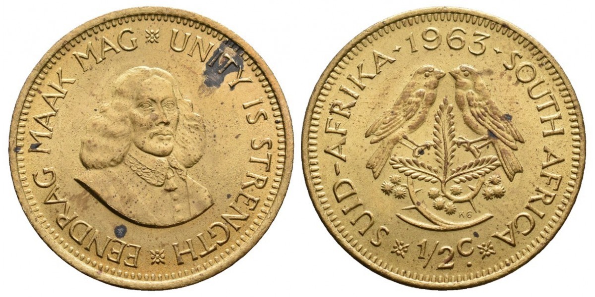 South Africa. 1/2 cent. 1963