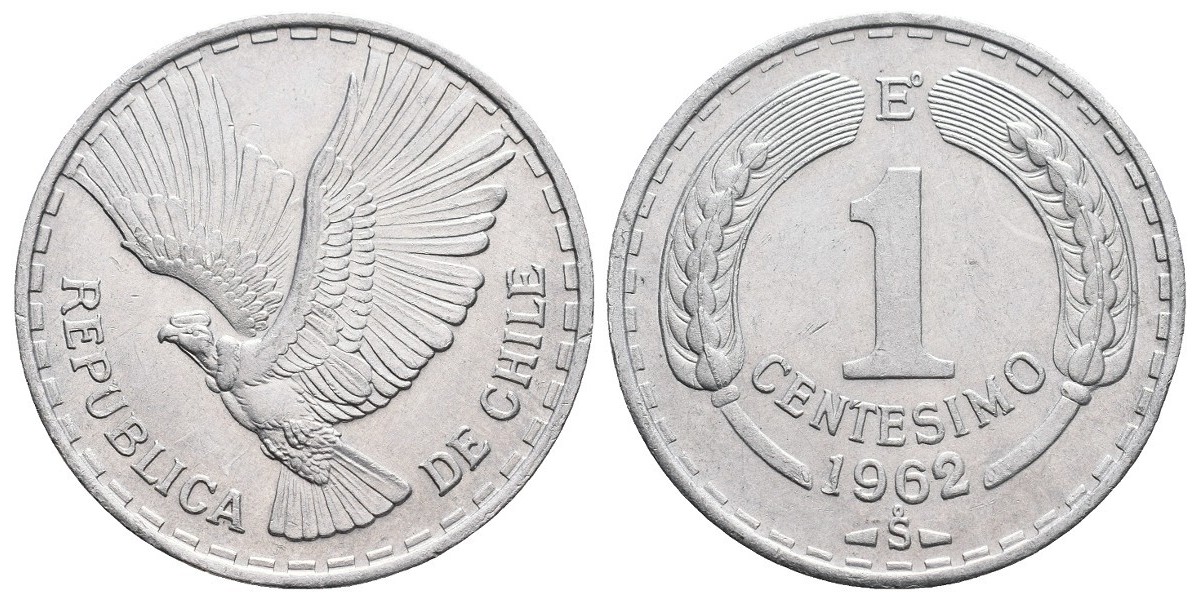 Chile. 1 centésimo. 1962