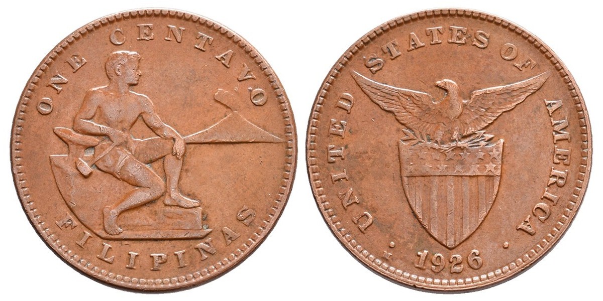 Filipinas. 1 centavo. 1926 M