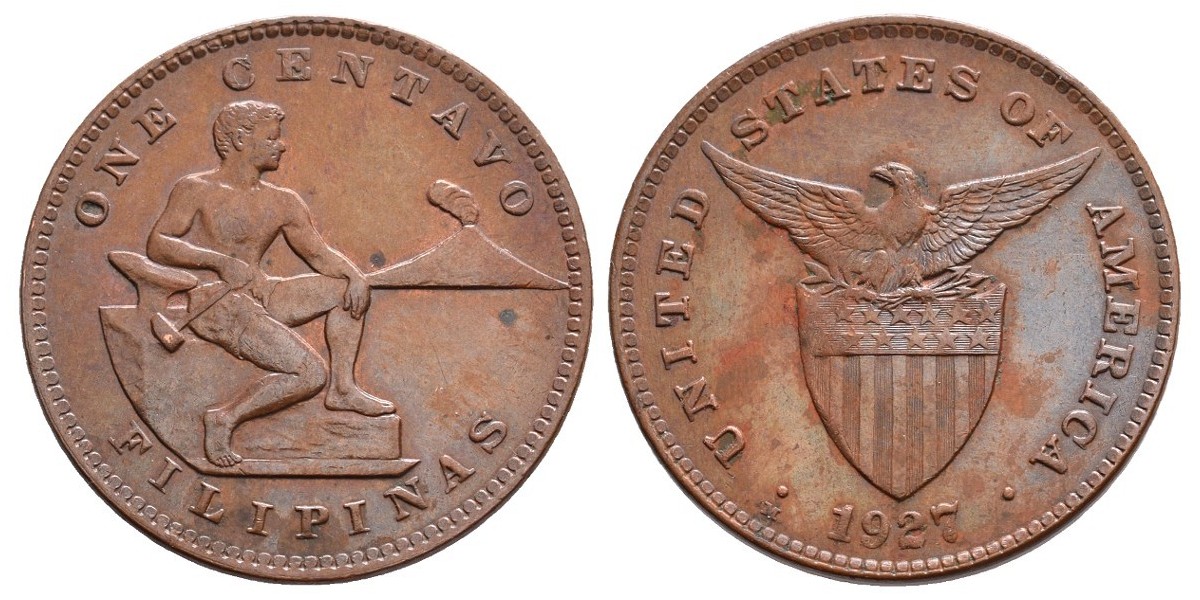 Filipinas. 1 centavo. 1927 M