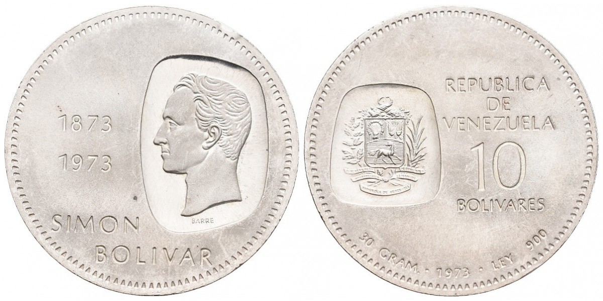 Venezuela. 10 bolivares. 1973
