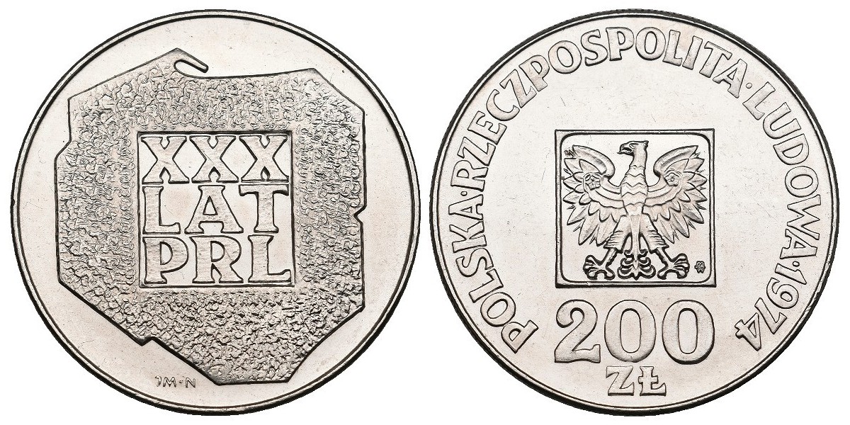 Polonia. 200 zlotych. 1974
